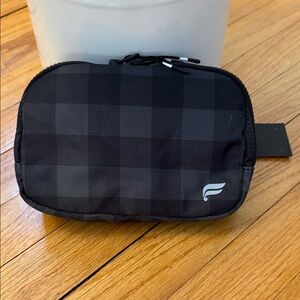 Fabletics Black Checkered Belt Bag‎